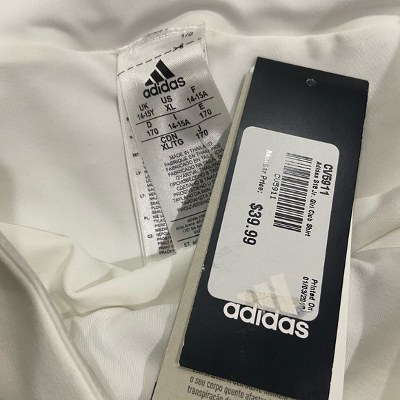 NWT Adidas Junior girls club skort - Picture 3 of 3